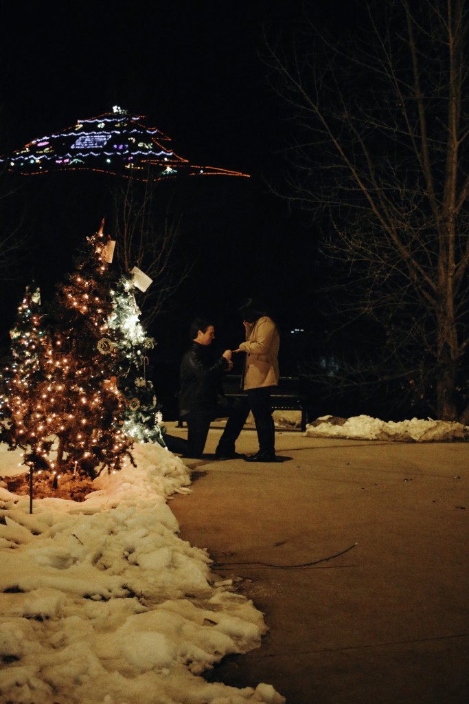Christmas engagement in Salida CO